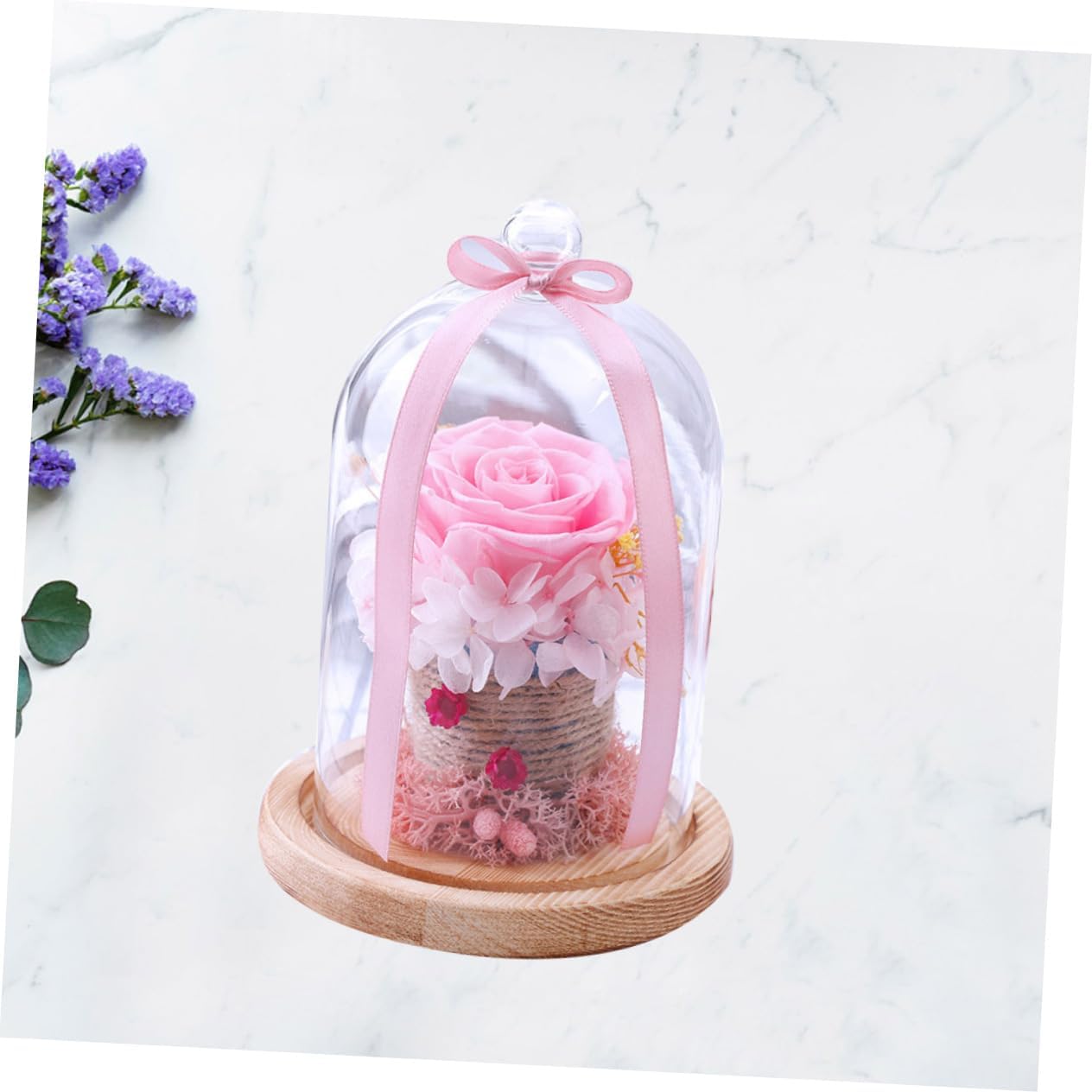 Cabilock Preserved Rose Glass Dome Xmas Creative Valentine's Day Gift image 5