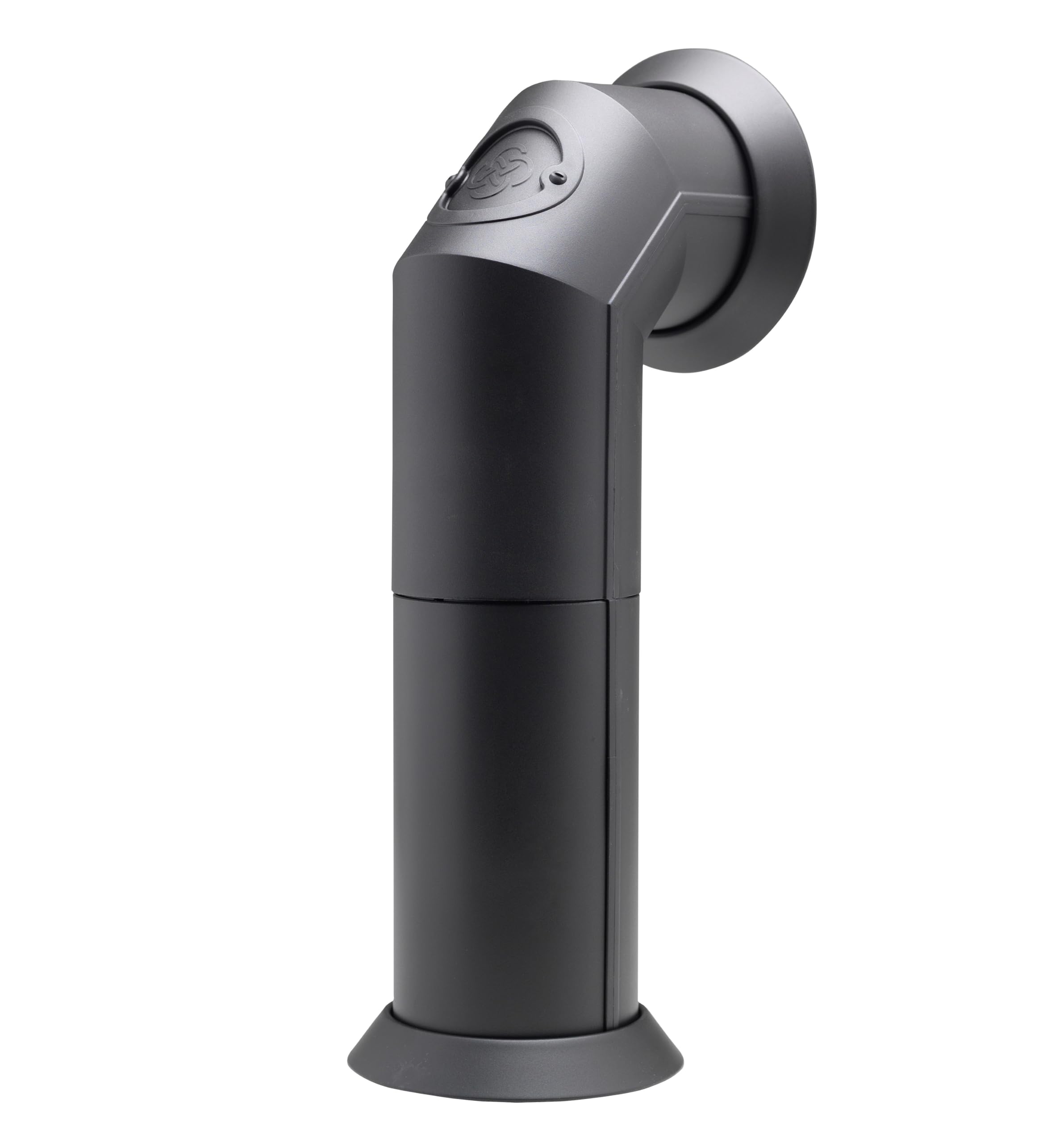 Dimplex Stove Pipe, Matt Black Plastic Flue Pipe Accessory for Electric Stoves and Freestanding Fires, Angled With 2 Size Options