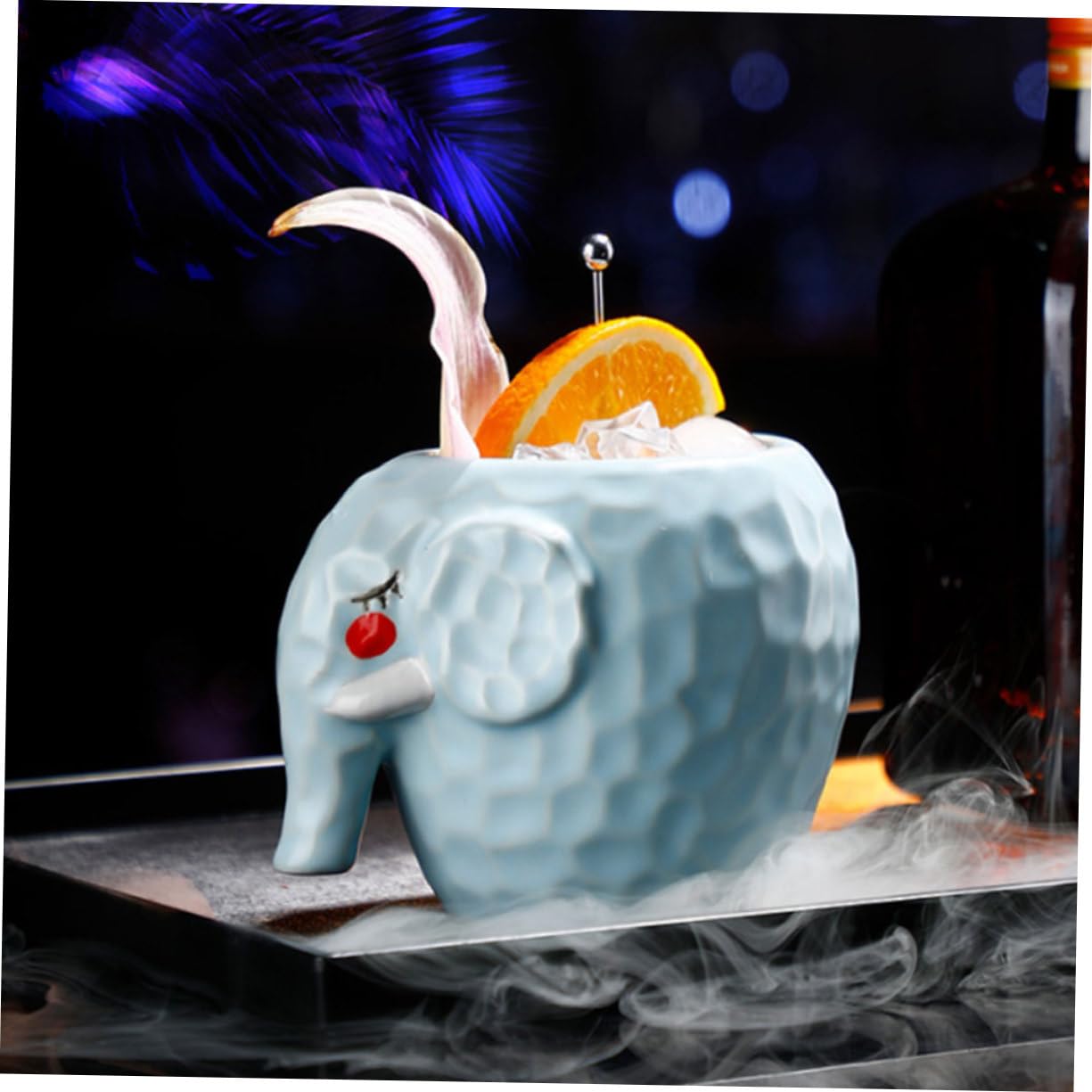 SHOWERORO Bicchiere da Cocktail Tazza Elegante in Ceramica a Forma di Elefante Creativo e Confortevole per Bevande Speciali per Bar e Uso Domestico