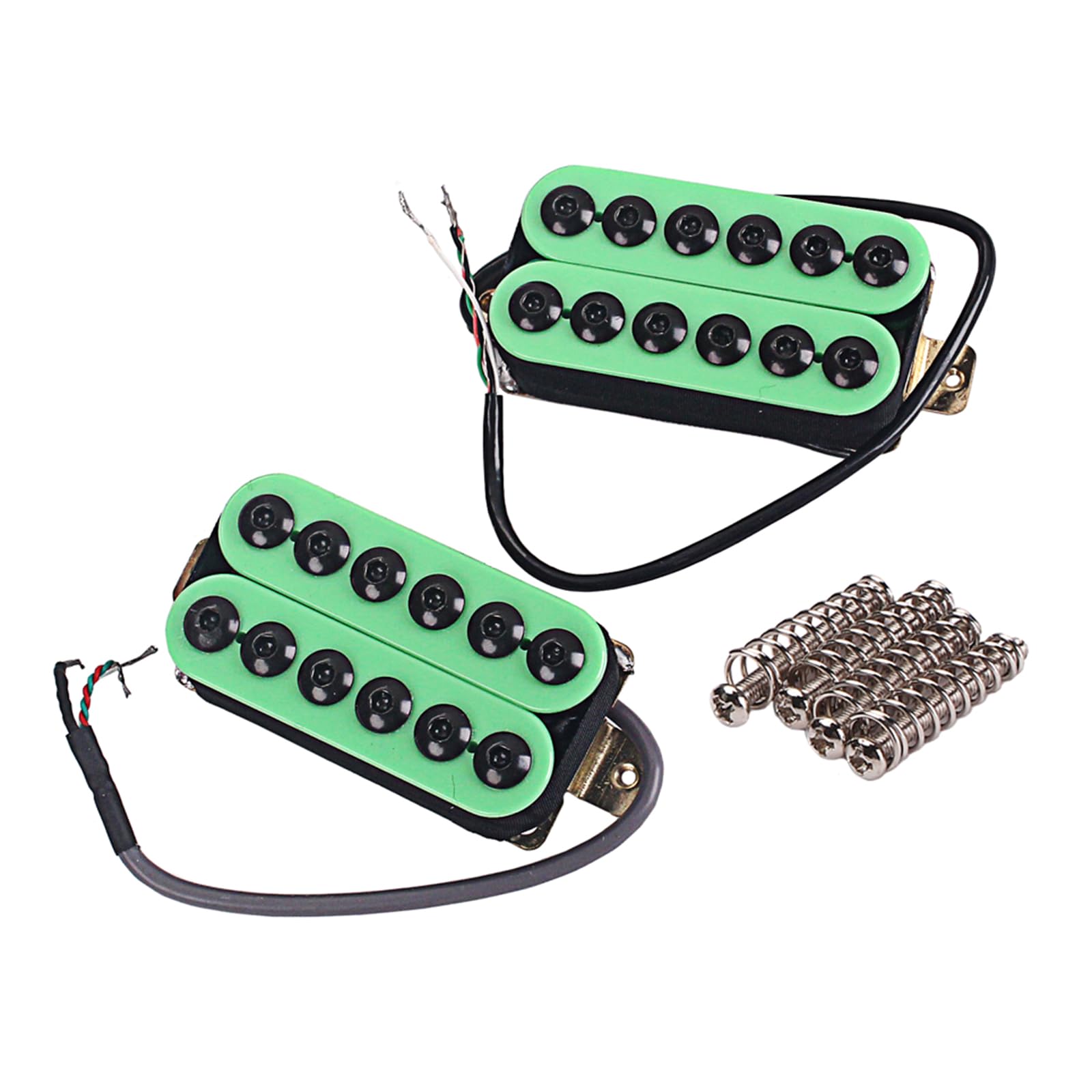 2-teiliges Set mit Hals-Brücke, Doppelspulen-Gitarren-Tonabnehmer, 6 Saiten, E-Gitarre, Hals-Brücke, Tonabnehmer-Set, Spielzubehör
