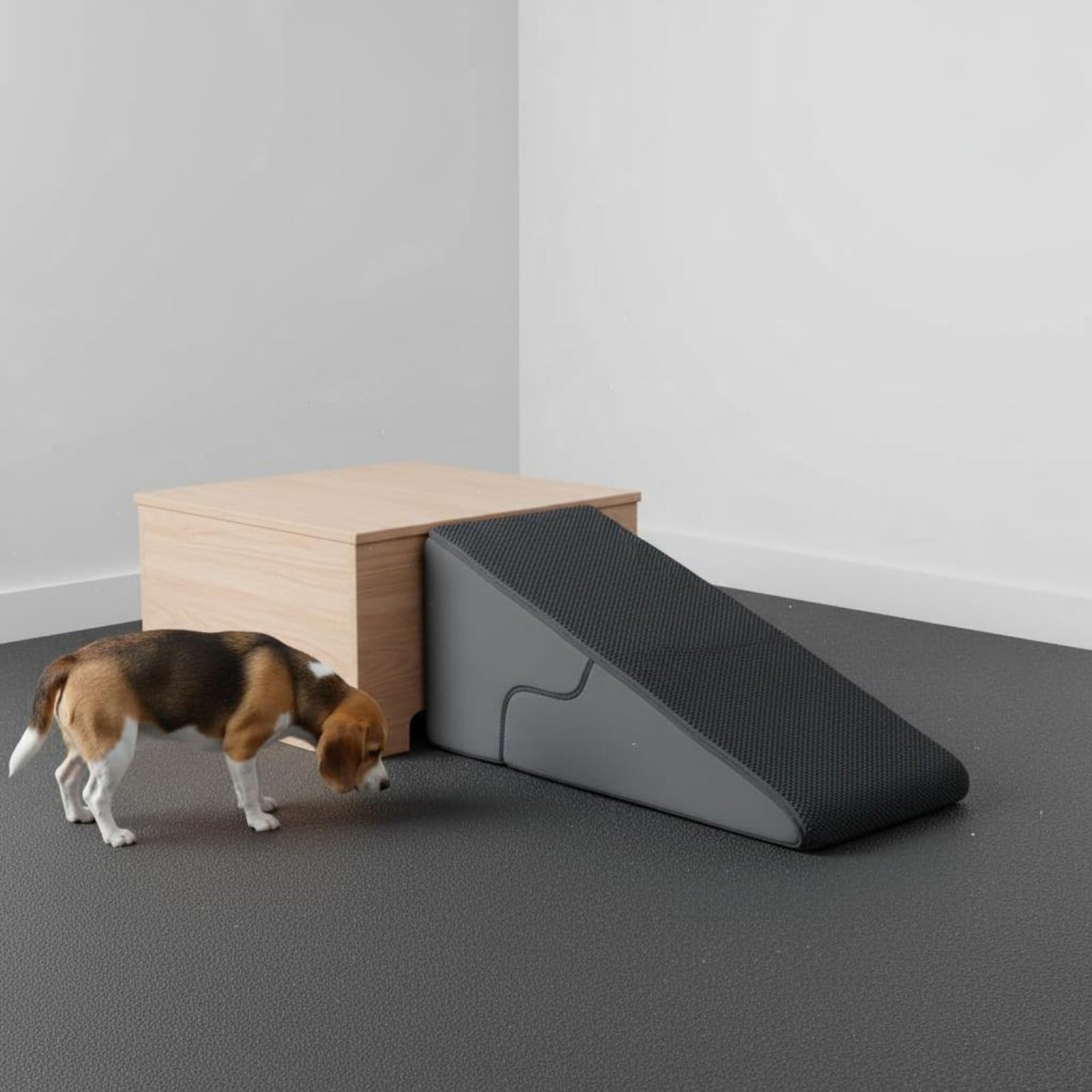 per Animali Domestici Gradini Rampe Scaletta Pedana in Spugna Anti Urto Convertibile con Fondo Antiscivolo E Copertura Lavabile Adatta E Divano Casa, Beige