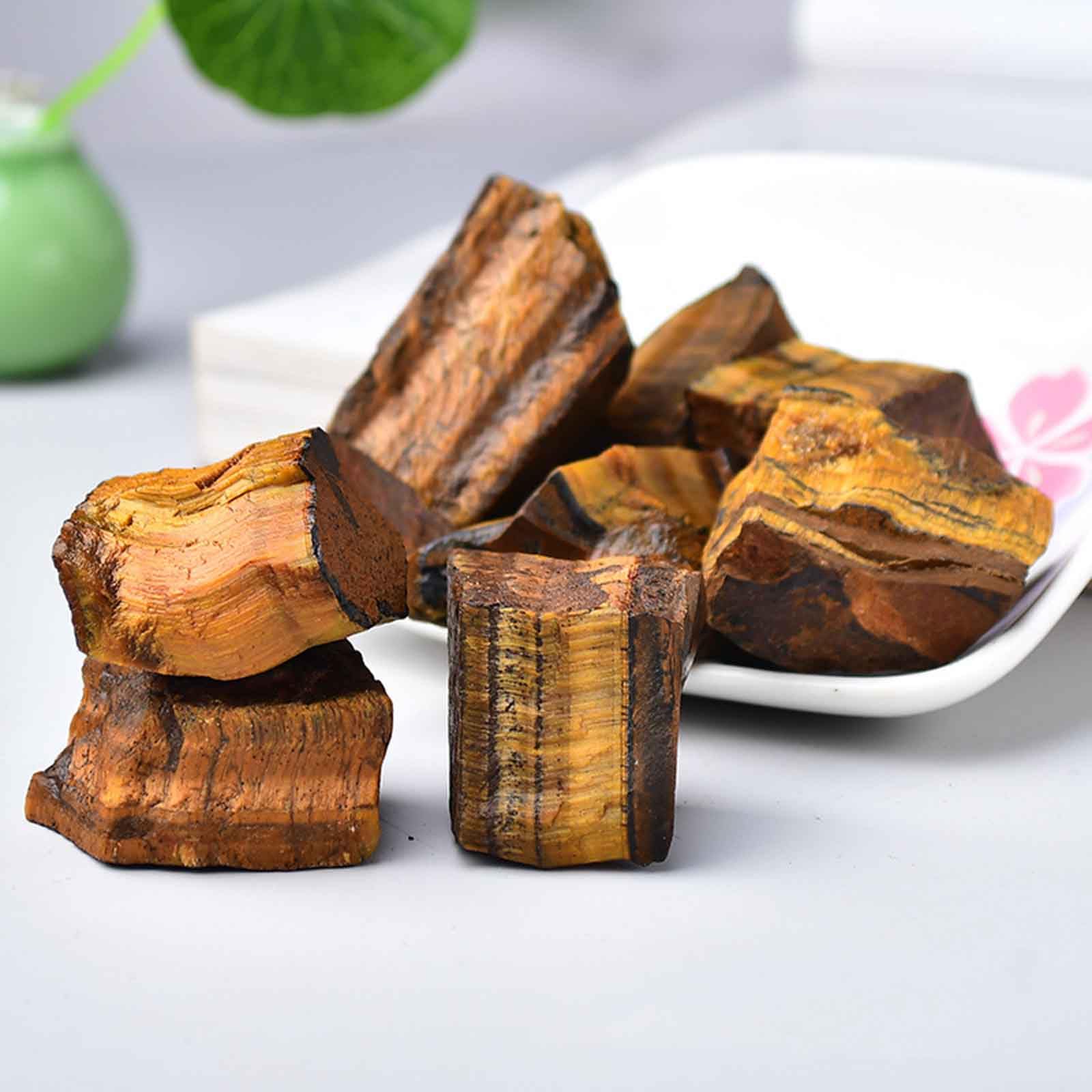Quarzo Naturale, Pietre Naturali di Cristalli Grezzi Occhio Tigre, 2, libbre for la lucidatura della Decorazione delle Rocce Fontana | 1.2~2in/2.2lb