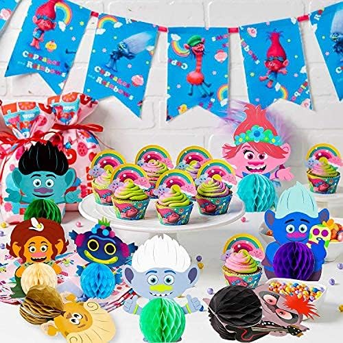 Honeycomb Centerpieces, 8Pcs Table Topper for Birthday