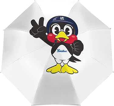 Amazon | 東京ヤクルトスワローズ つば九郎 傘 逆傘 車逆傘 長傘 逆転