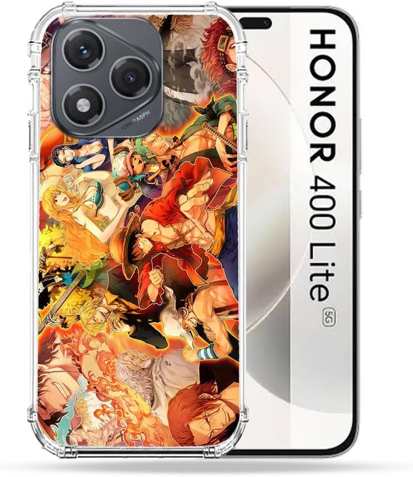 Cokitec Reinforced Case for Honor 400 Lite 5G Manga One Piece Nakama Multicoloured