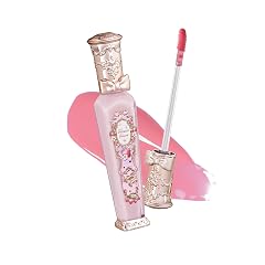 Flower Knows Violet Strawberry Rococo Glowy Lip Gloss Moisturizing Baby Pink Plumping Lip Oil Hydrating Lip Tint for