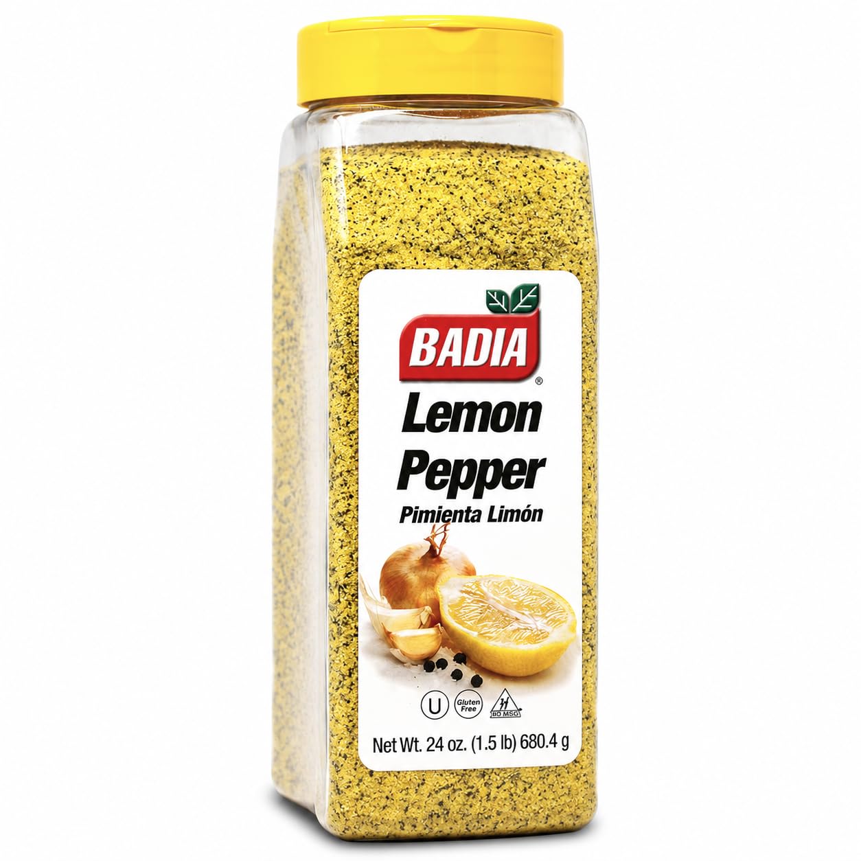 Badia Lemon Pepper Seasoning, 24 oz – Zesty Citrus & Savory Blend | Bright lemon, black pepper, garlic, and onion blend for chicken, seafood, vegetables, grilling, and everyday cooking