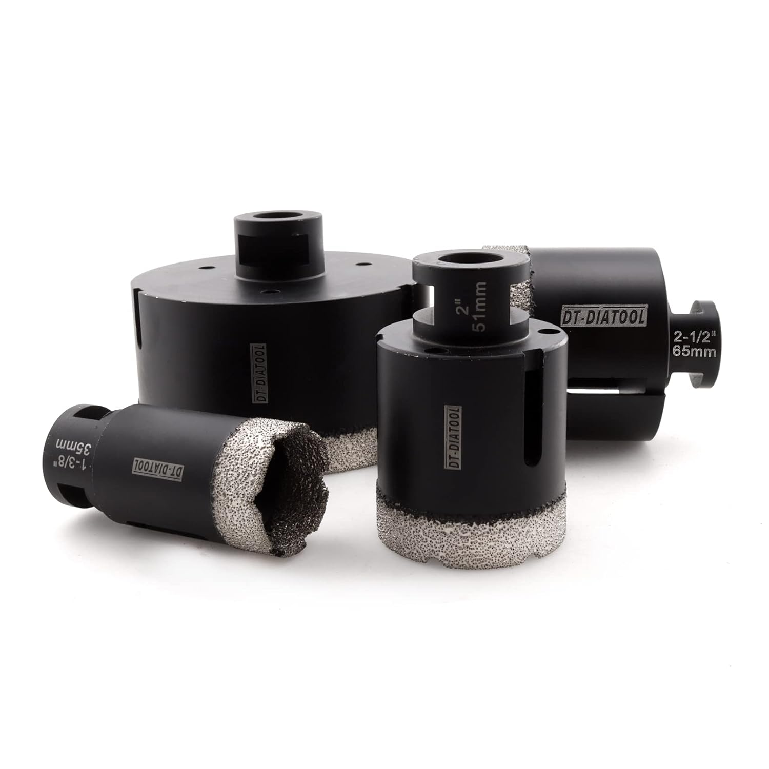 DT-DIATOOL Diamond Core Drill Bits Set Tile Hole Saw for Porcelain Ceramic Tile Marble Granite Masonry Stoneware 35/51/65/102mm