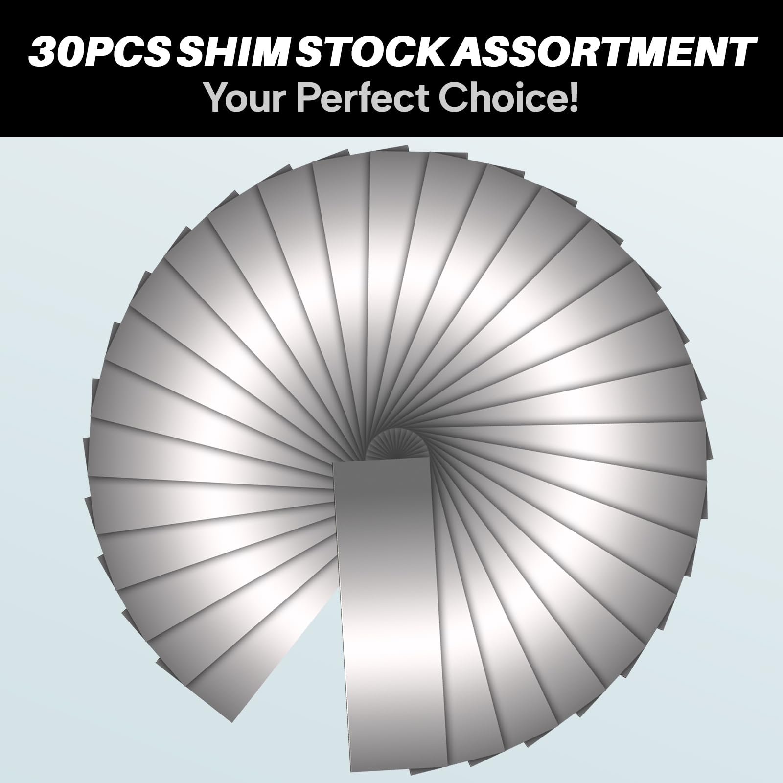 Stainless Steel Shim Stock - 30 Pcs Assortment -5 Stainless Steel Shim Stock - 30 Pcs Assortment -5