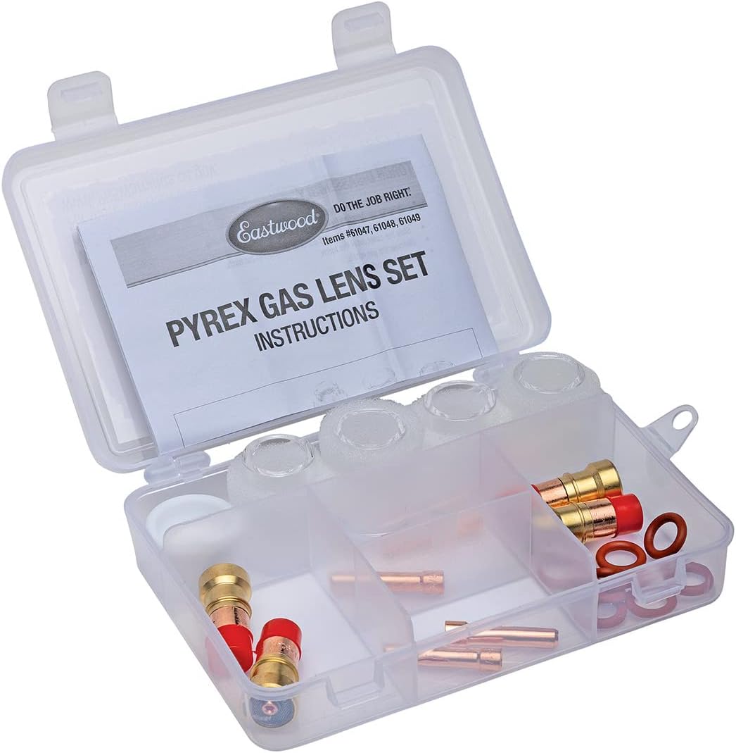 Eastwood TIG Welding Gas Lens Kit 21 Piece Master Set for WP17, WP18 and WP26 Torches