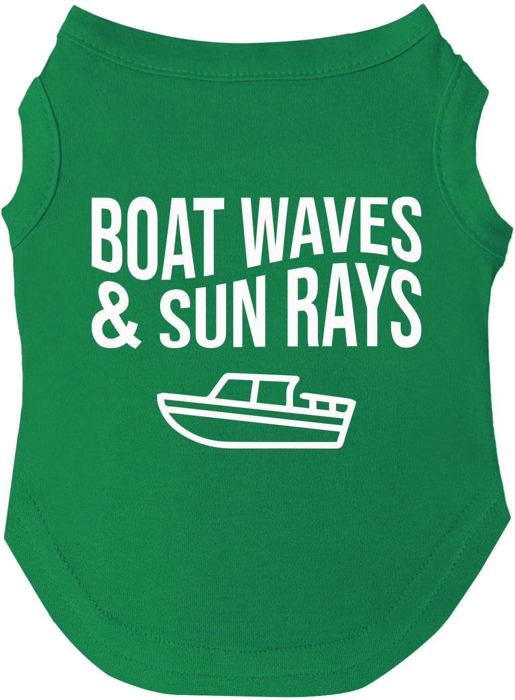 Boat Waves & Sun Rays Dog Tee Shirt | Sleeveless | Sizes for Puppies, Toys and Large Breeds (Hot Pink, 5X-Large 806)