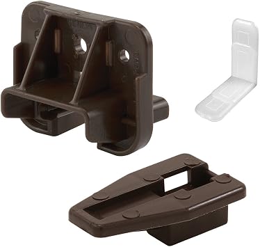 Slide-Co 223887 Drawer Track Guide and Glides Replacement Furniture Parts for Dressers, Hutches and Night Stand Drawer Systems 2 Pack | Replacement Furniture Parts, For Dressers, For Hutches, For Night Stand Drawer Systems