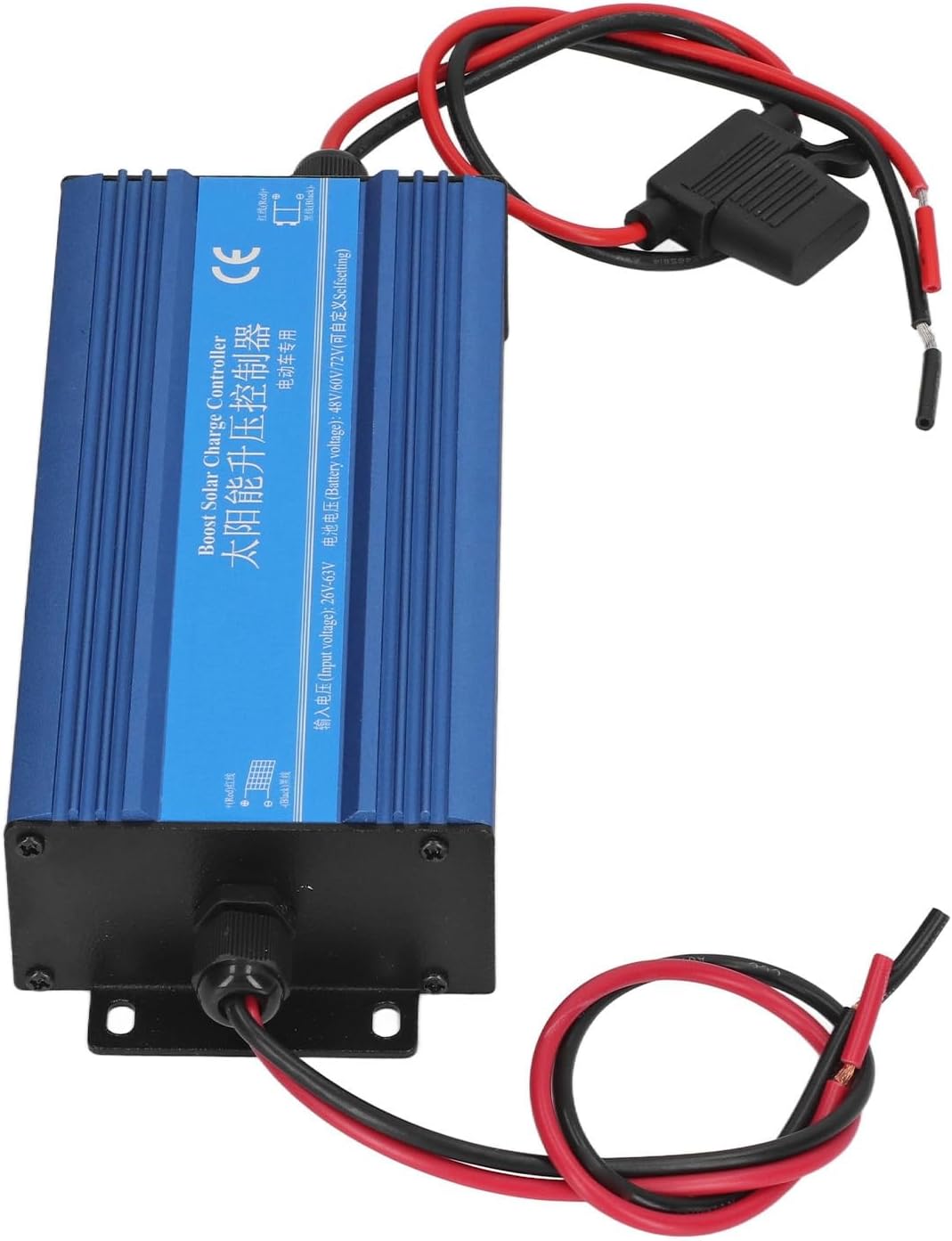 Dioche Boost MPPT Controller Solar Boost Charge Controller MPPT 600W 48V/60V/72V HighEfficiency Solar , 4-Digit Digital Display, Lithium Battery Compatible, Child