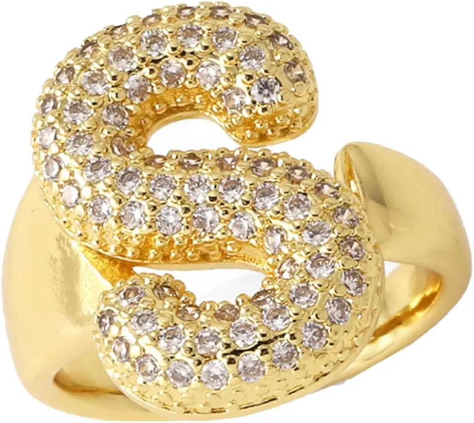 LIU JUN Initial Balloon Adjustable Jewelry (Gold S)