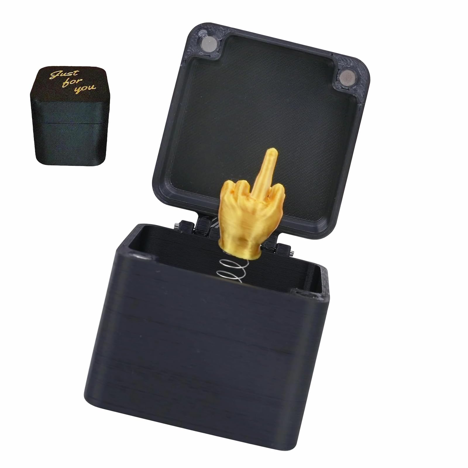 Middle Finger in a Box, Middle Finger Surprise Gift Box, Gag Prank Pop UP Gifts for Adults Christmas Halloween Friends Office Desk Home Decor