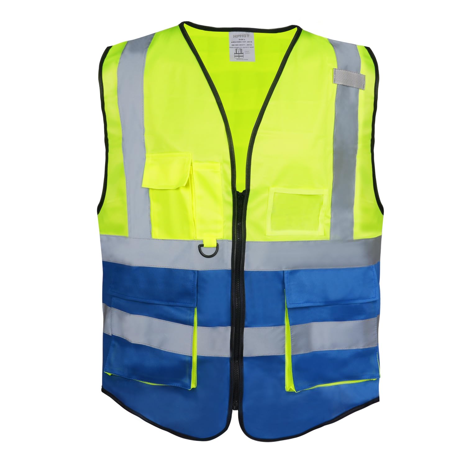 Gilet Di Sicurezza Hi-Vis Con Due Bande Base [ Gs1064 - Foto 5
