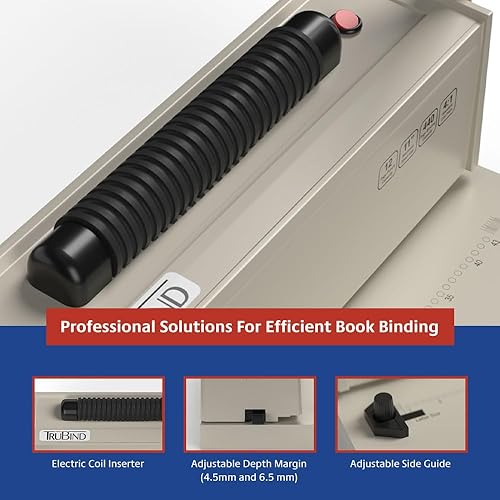 Miniatura 4 de TruBind Máquina de encuadernación con dispositivo colocador de espiral eléctrica TB-S12