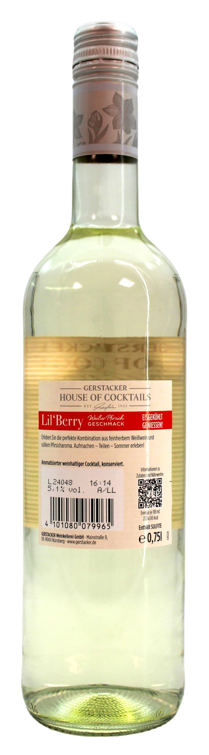Gerstacker Lil´Berry weißer Pfirsich (6x0,75l)