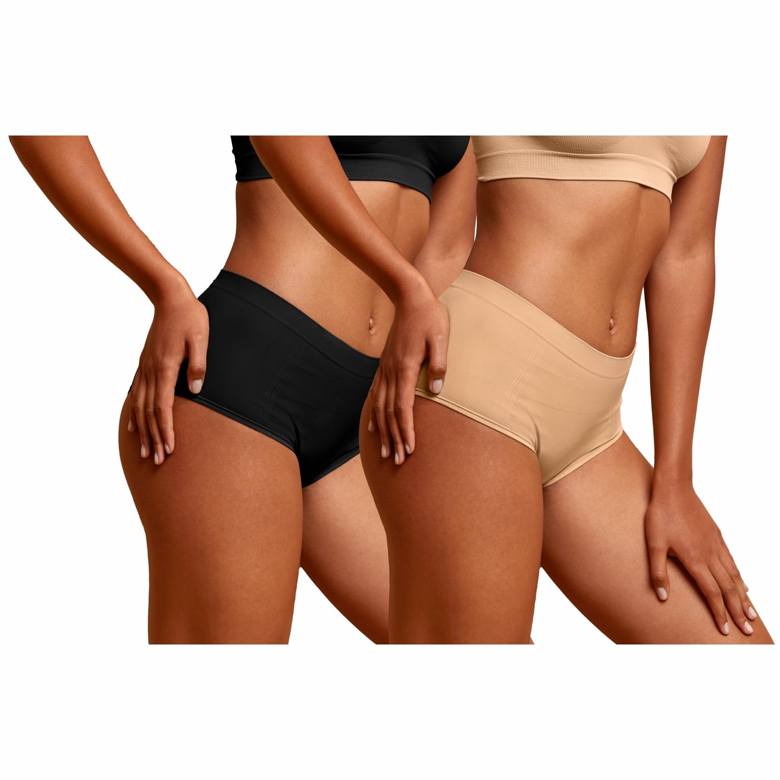 NewMom Caesarean Panty – Black-Beige (XL) Pack of 2 - Image 2 thumbnail