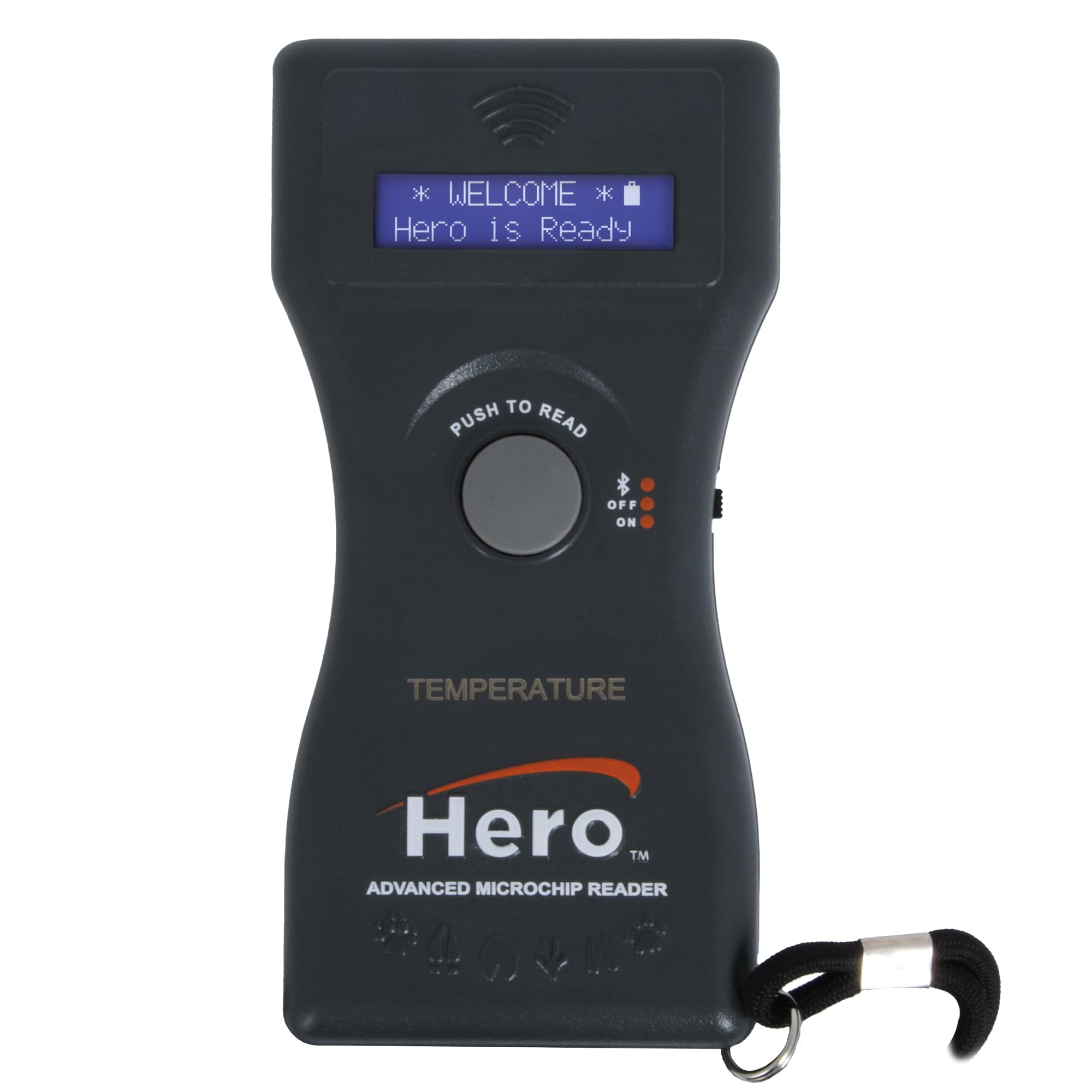 Hero Universal Microchip Scanner – Reads ISO & Non-ISO Pet Microchips – Bluetooth® Enabled with 15-Minute Display Hold – Backlit LCD Screen, Protective Case & FCC Certified – 7-Inch Handheld Reader