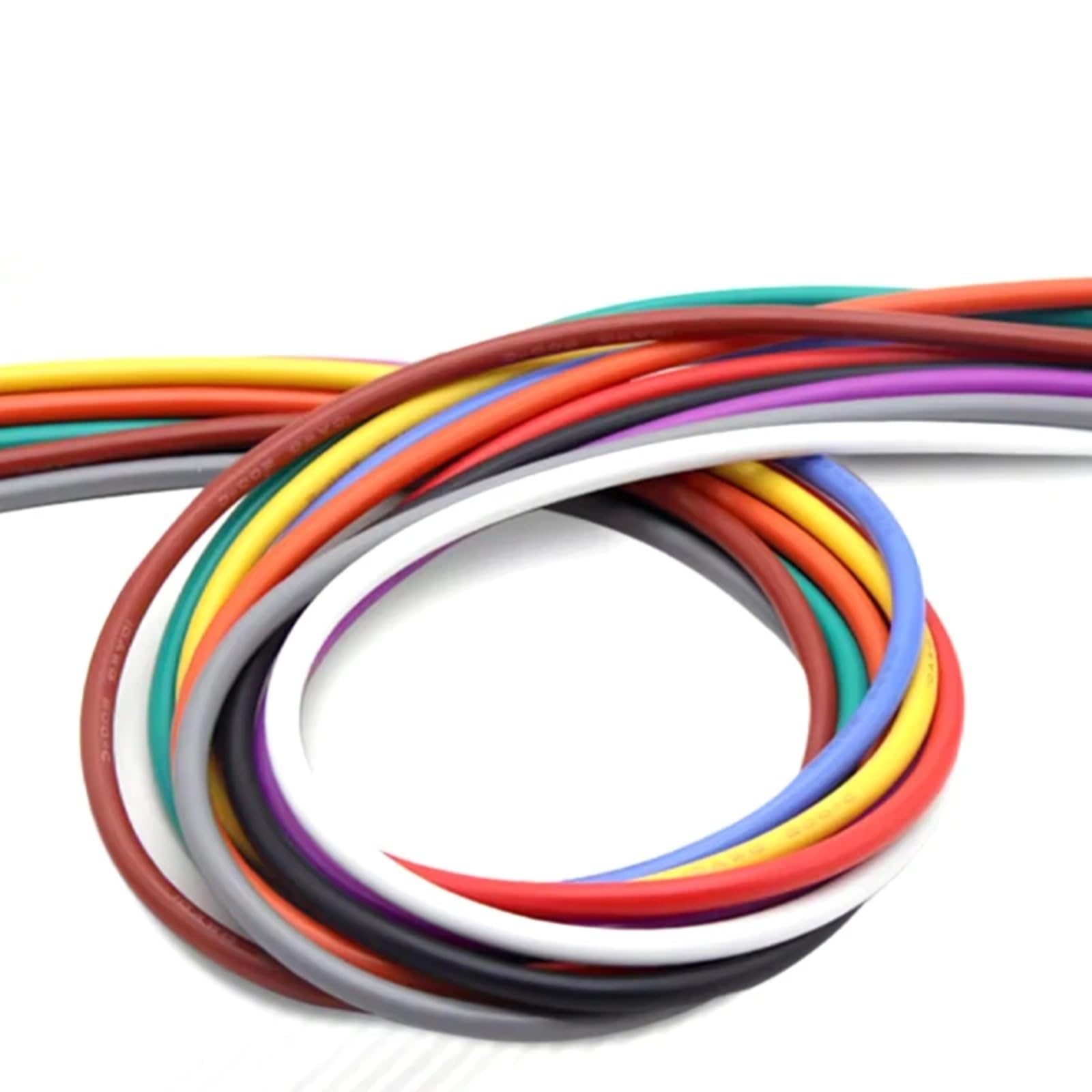Cable de silicona flexible 30 28 26 24 22 20 18 16AWG (marrón; 5 metros; 16 AWG)