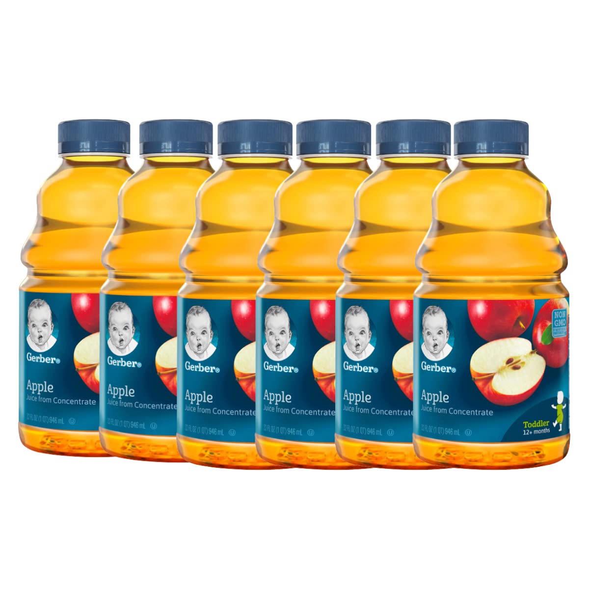 Gerber Apple Juice Fruit Juice, 32 Fl Oz Bottle