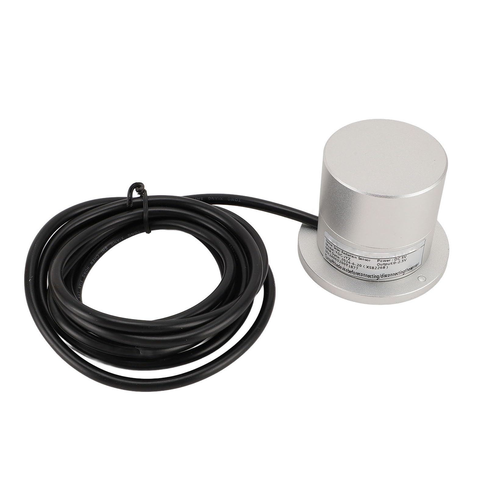 Sensor de Radiación Solar de Alta Precisión para Meteorología, Energía Agrícola, Salida 0-2.5V, Aplicación Versátil, Diseño de Protección para Construcción, Aleación