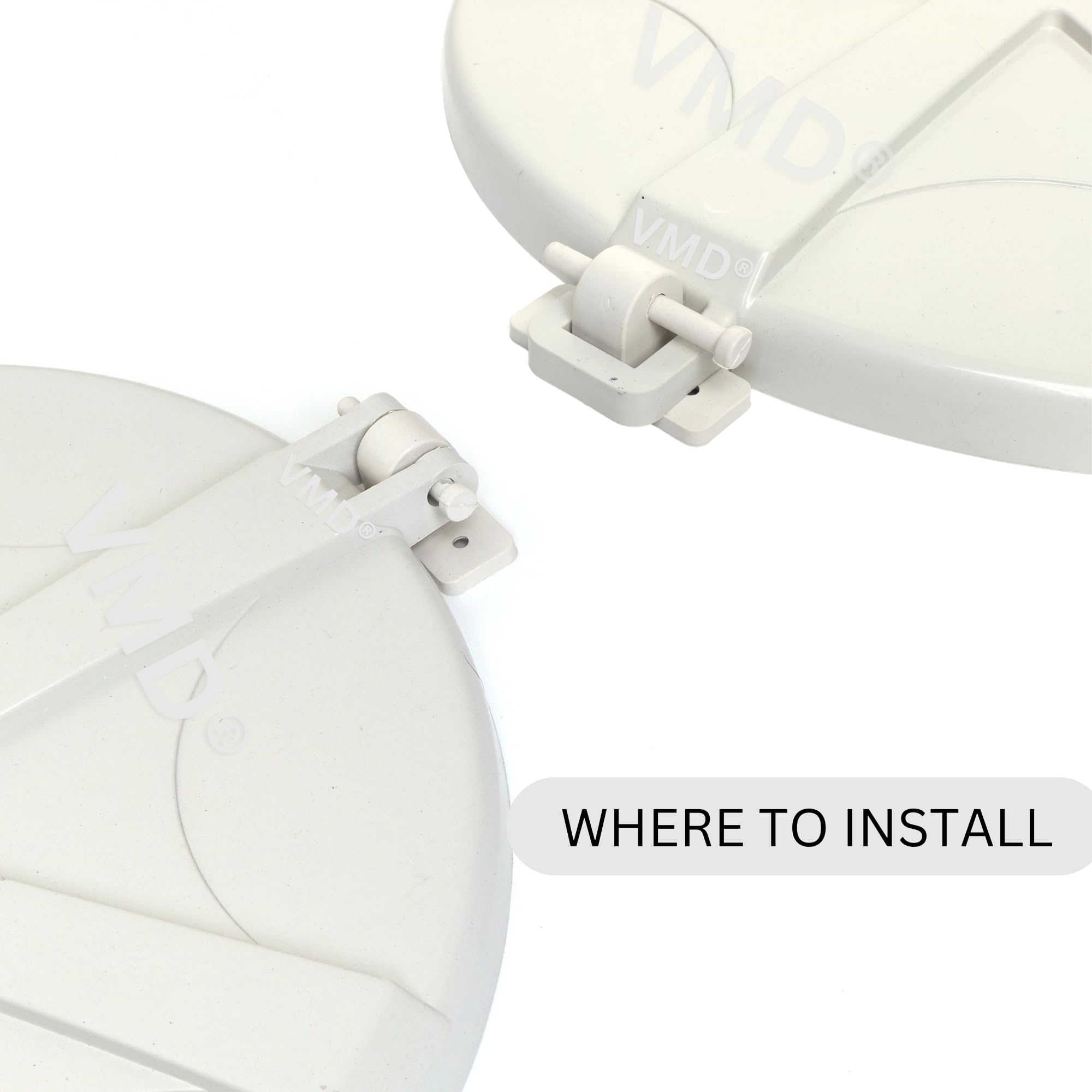 VMD PVC Water Tank Door Hinges (White, Pack of 2) — Amazon image 4