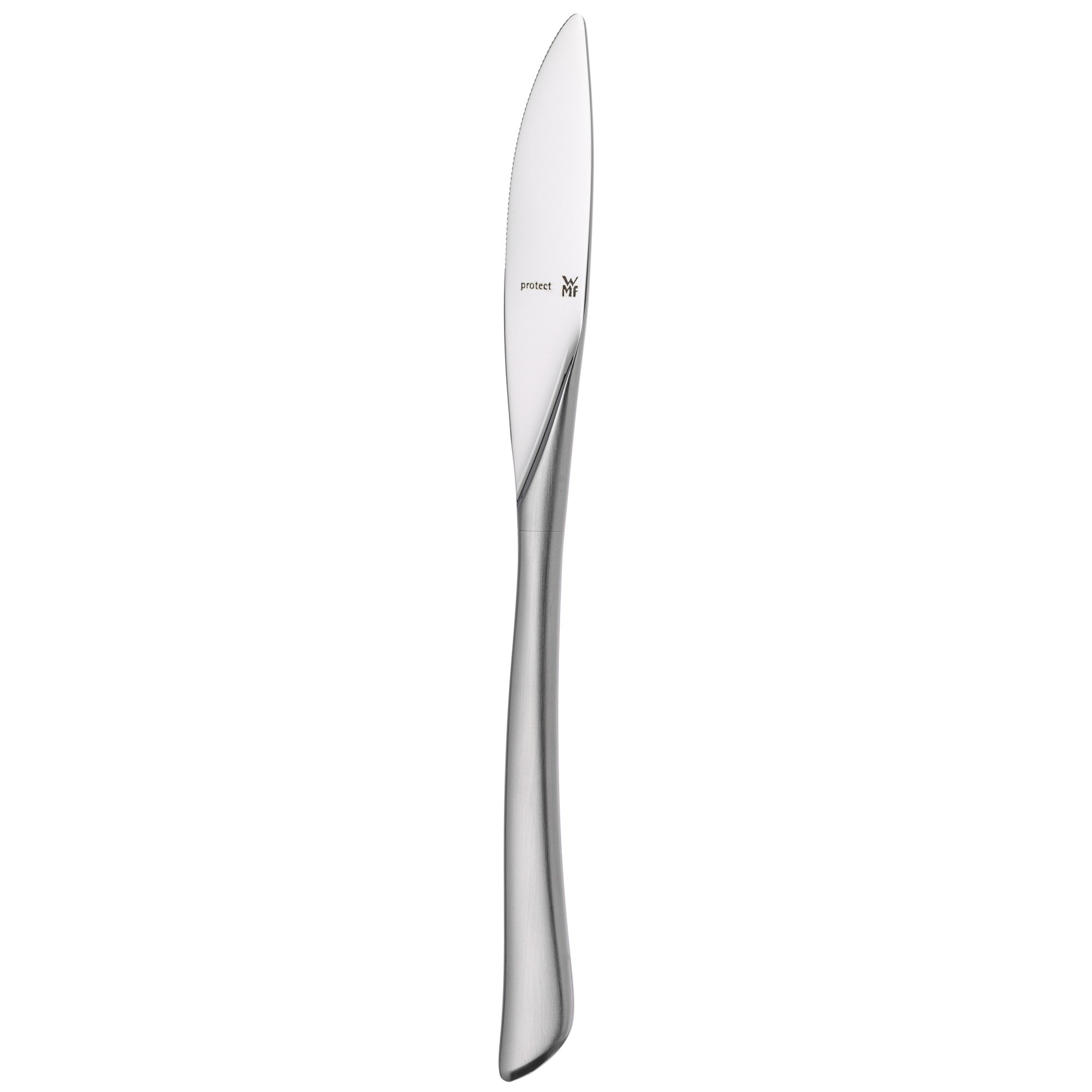 WMF Virginia Vorspeisenmesser, Dessertmesser 20,9 cm, Frühstücksmesser eingesetzter Klinge, Cromargan protect teilmattiert, kratzbeständig, spülmaschinenfest