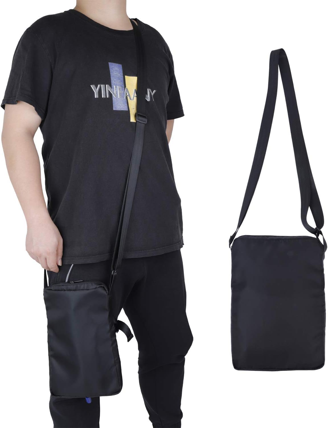 Gulani Medical Agency Catheter Urinary Bag Holder | Urine Drainage Leg Bag Holder with Adjustable Strap | For Dialysis & Incontinence Patients for Home, Outdoor, Wheelchair & Bed - Black 2000ml P2-image-15