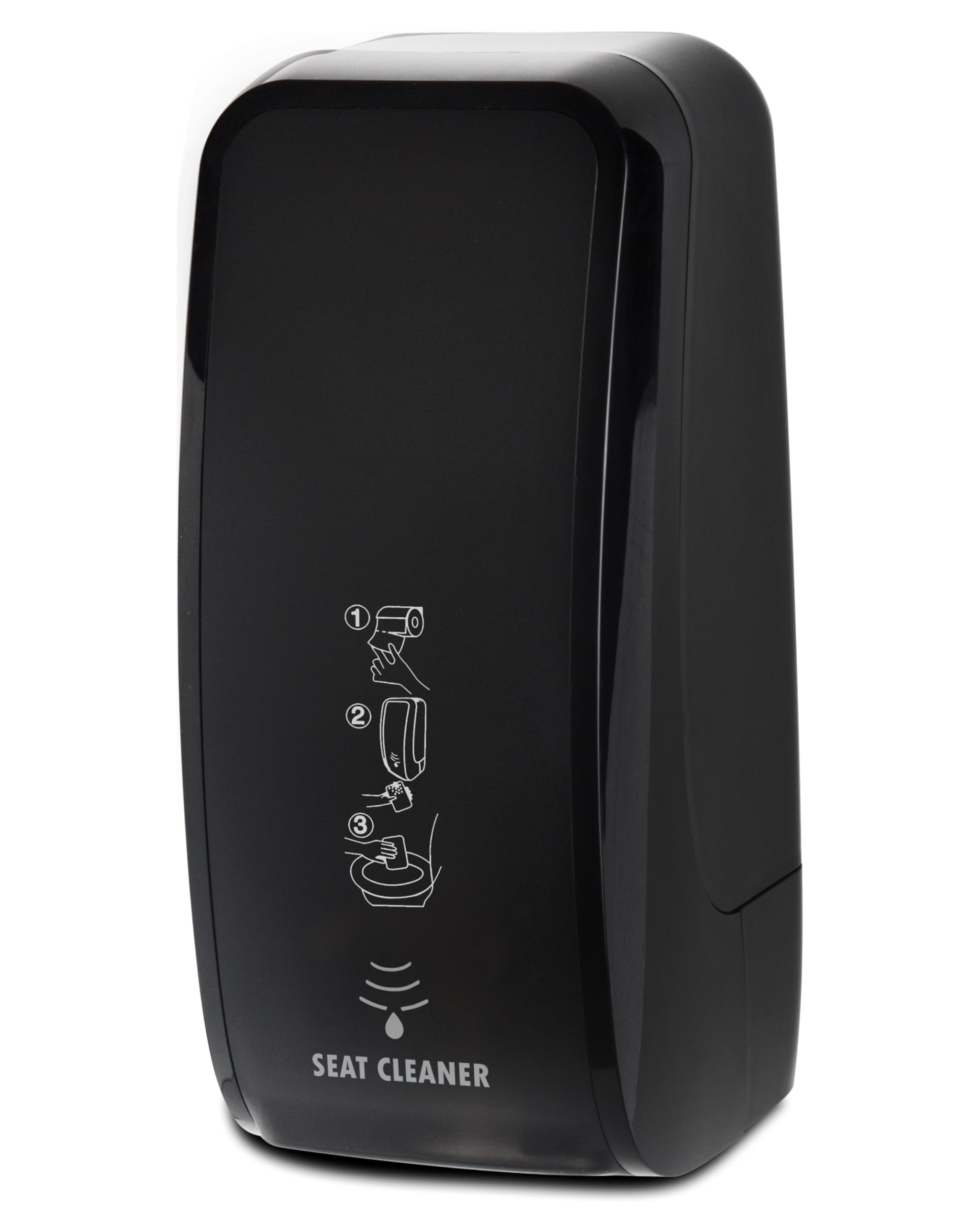Dispensador para limpieza de asientos de inodoro Cosmos – Dispensador de limpieza con sensor de montaje en pared y limpiador de asiento de inodoro de 2 litros para aprox. 5.000