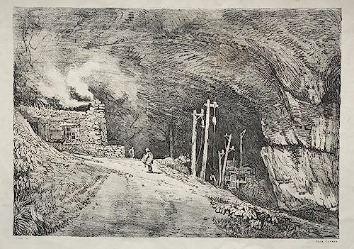 Affiche Peak Cavern Samuel Prout impression sur toile tableau décoration murale 60x90