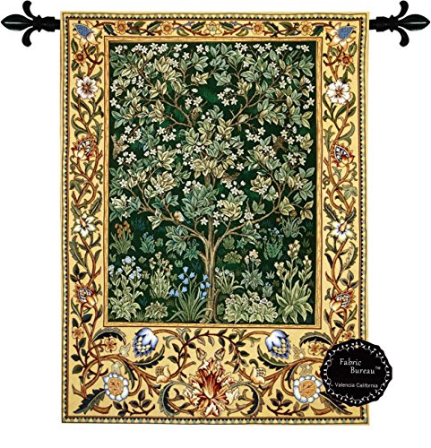 Beautiful Tree of Life (G) By William Morris Fine Tapestry Jacquard Woven Wall Hanging Art Decor