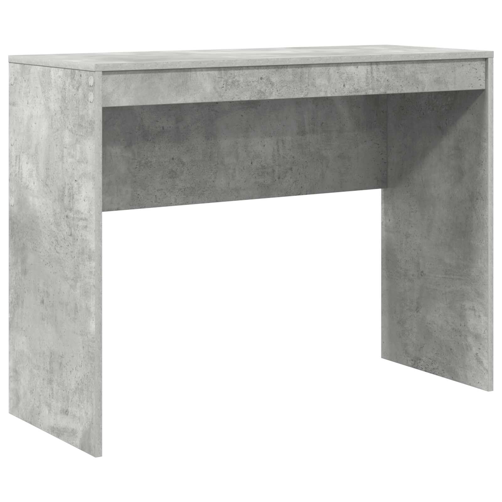 Schreibtisch mit Schubladen und Regal Beton Grau Holzwerkstoff 145,5 x 40 x 127 cm Büro Homeoffice Arbeitszimmer Stauraum Ablage ergonomisch für PC Laptop und Gaming