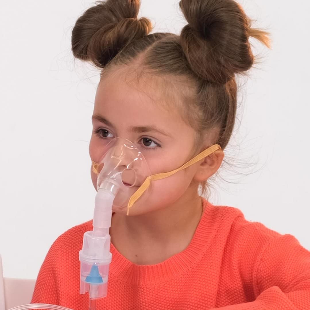 LD-220C Inhalador para Niños y Adultos Nebulizador Compresor de Inhalación 3x Boquillas 55dB Blanco