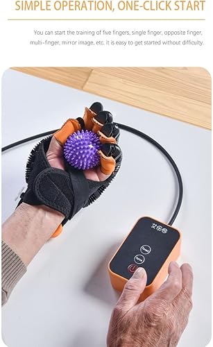 Miniatura 4 de Guantes de robot de rehabilitación para pacientes con hemiplejia de accidentes cerebrovasculares, equipo de entrenamiento de recuperación de dedos y