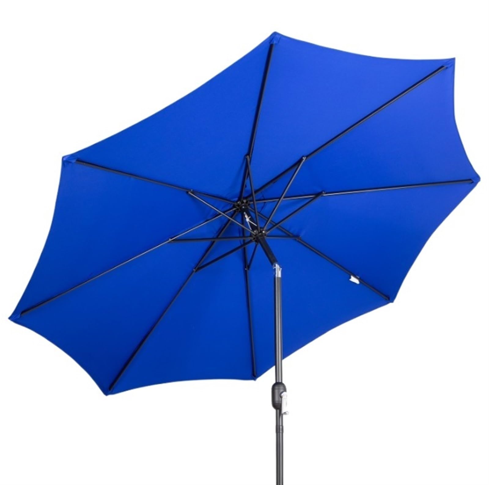 Parasol Tarasowy Zewnętrzny Parasol Na Patio Stół Zewnątrz Z Odchylaniem I Korbą 8 Stalowych Żeber Bez Podstawy Zewnątrz(B)