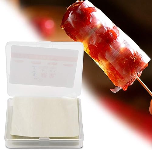 Miniatura 4 de Papel comestible, 500 unidades de papel de arroz envoltorios de dulces de papel de arroz glutinoso para turrón hecho a mano hojas de envoltura de