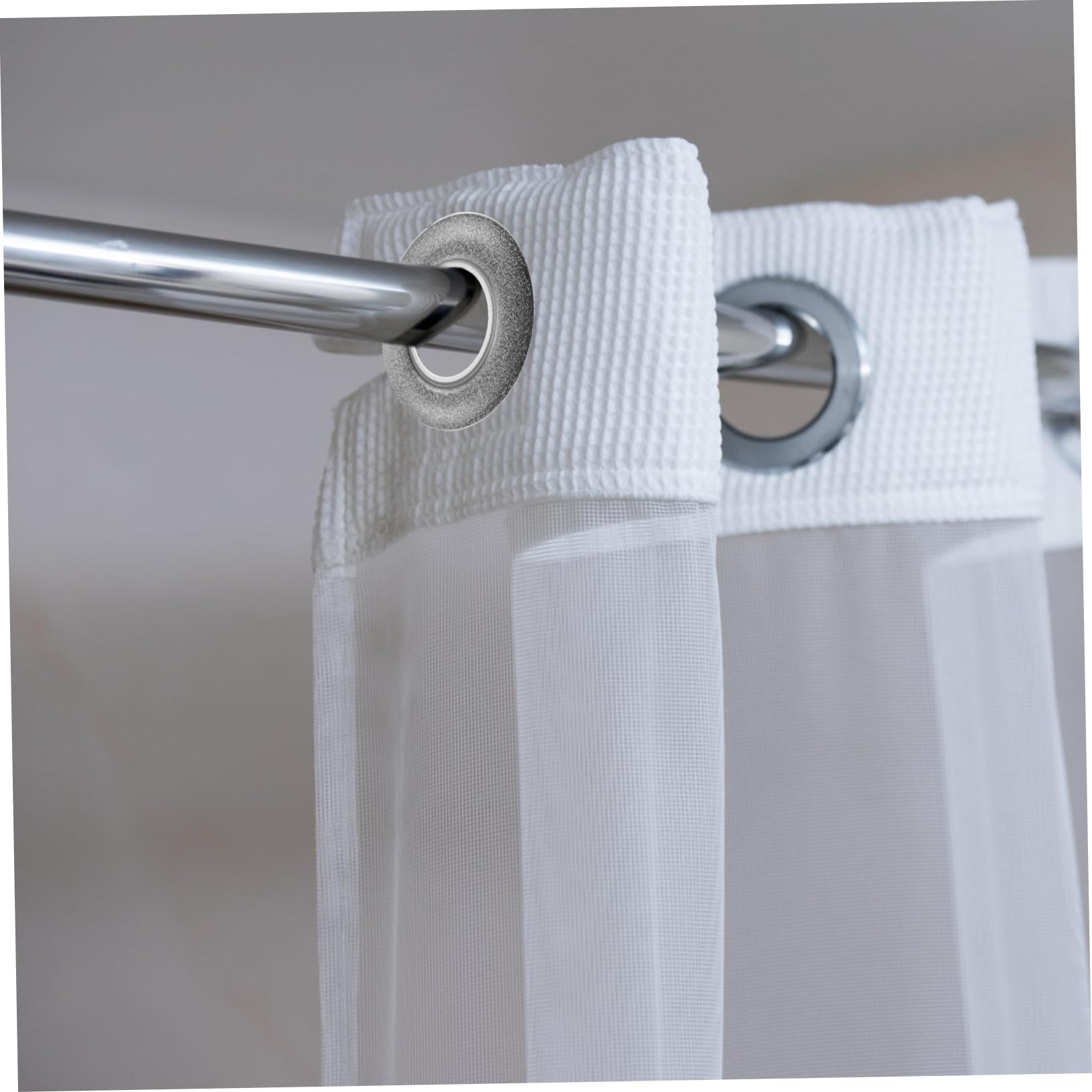 ORFOFE Occhielli per Tende Riutilizzabili in Plastica 80 Pezzi Autobloccanti per Decorazioni per La Casa