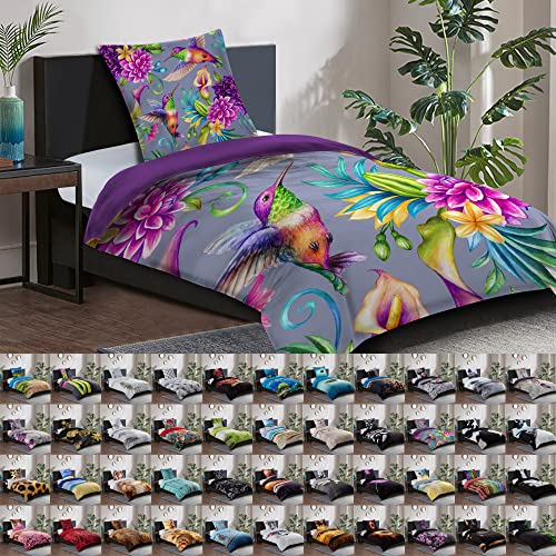 Sanilo® Bettwäsche 135x200 cm, 100% feinste Baumwolle, 2-teilig, Bettbezug, Kissenbezug 80x80cm, Oeko-TEX Zertifiziert (2-teilig 135x200 cm,...