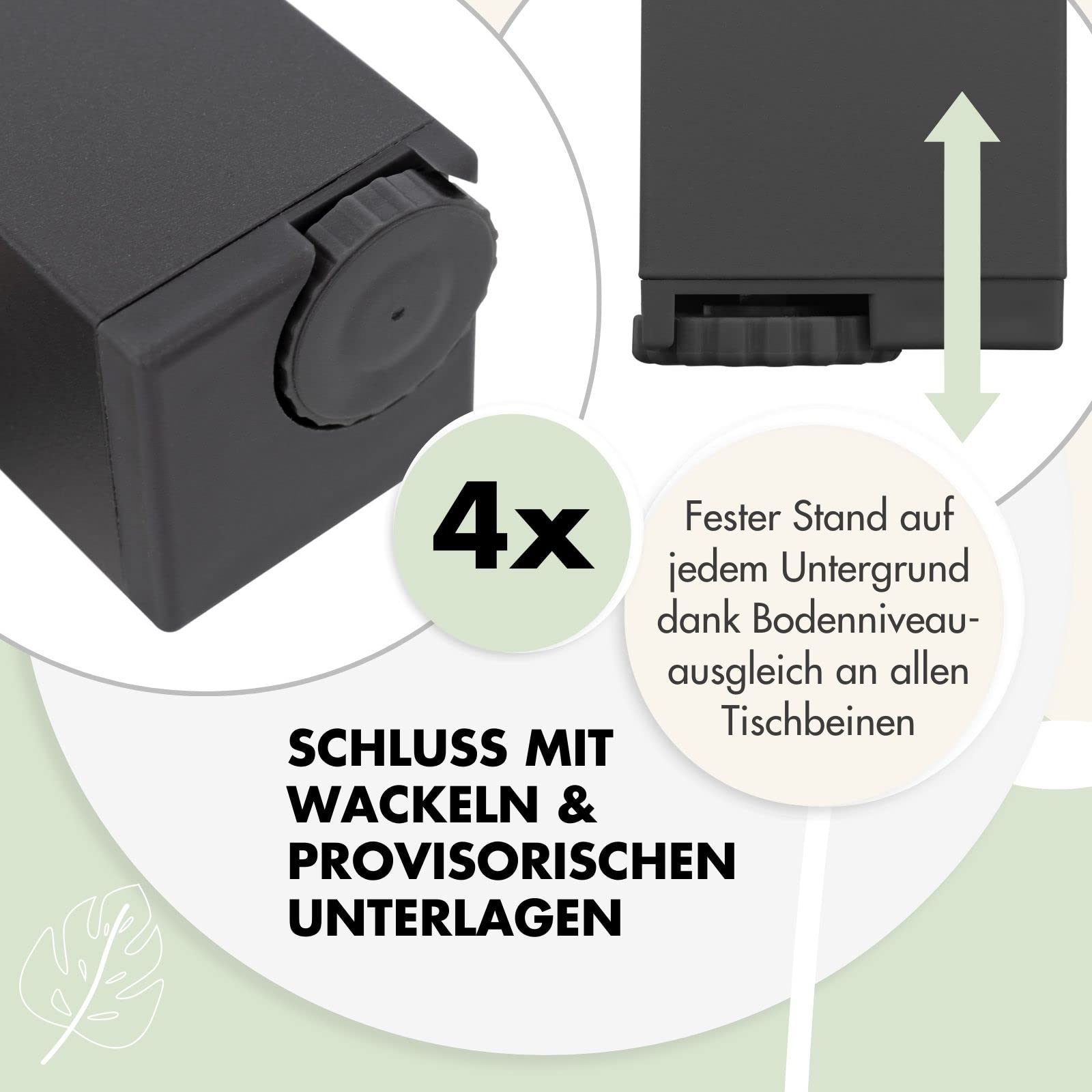 Doppler Ausziehtisch Expert Holzoptik Anthrazit 150/210x90 I Gartentisch ausziehbar I Gartenmöbel Aluminium I Terassenmöbel außen I Outdoortisch für Terrasse & Balkon I Wetterfest & robust