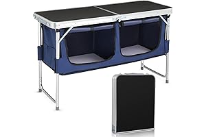 VINGLI Folding Aluminum Camp Table