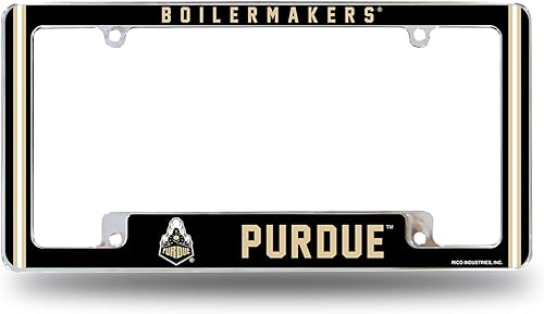 Miniatura 21 de Rico Industries NCAA Classic 12" x 6" Chrome All Over Automotive License Plate Frame for Car/Truck/SUV