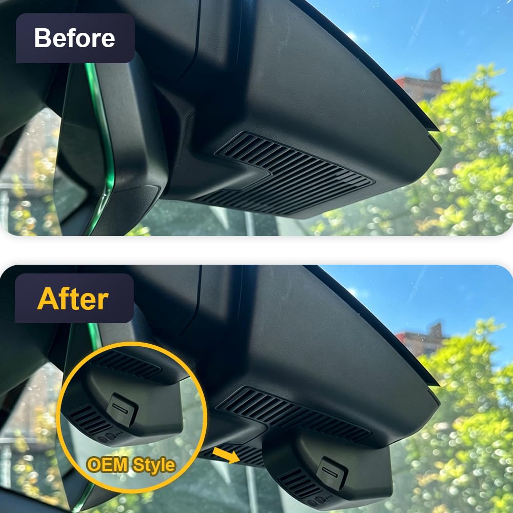 Fitcamx Dashcam 4K Compatible avec Renault Clio VI 2025 2026 (HD2-D1320), OEM camera embarquée voiture, 2160P UHD Video WIFI, G-Senseur, Enregistrement en Boucle, WDR dash cam, Plug & Play, Carte 64Go