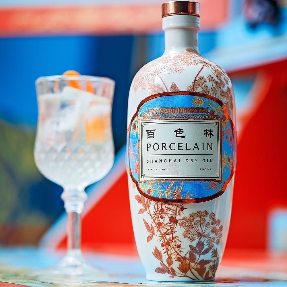 Gin Porcelain Shanghai Dry Gin 70cl 43%