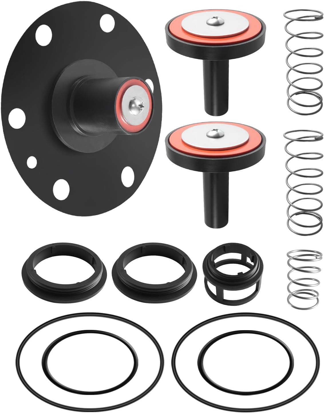 1-1/4"-2" Complete Repair Kit Fit for Zurn Wilkins 975XL 975XL2 Backflow Preventer Rebuild Kit, Complete Poppets Springs and Seats Repair Kit