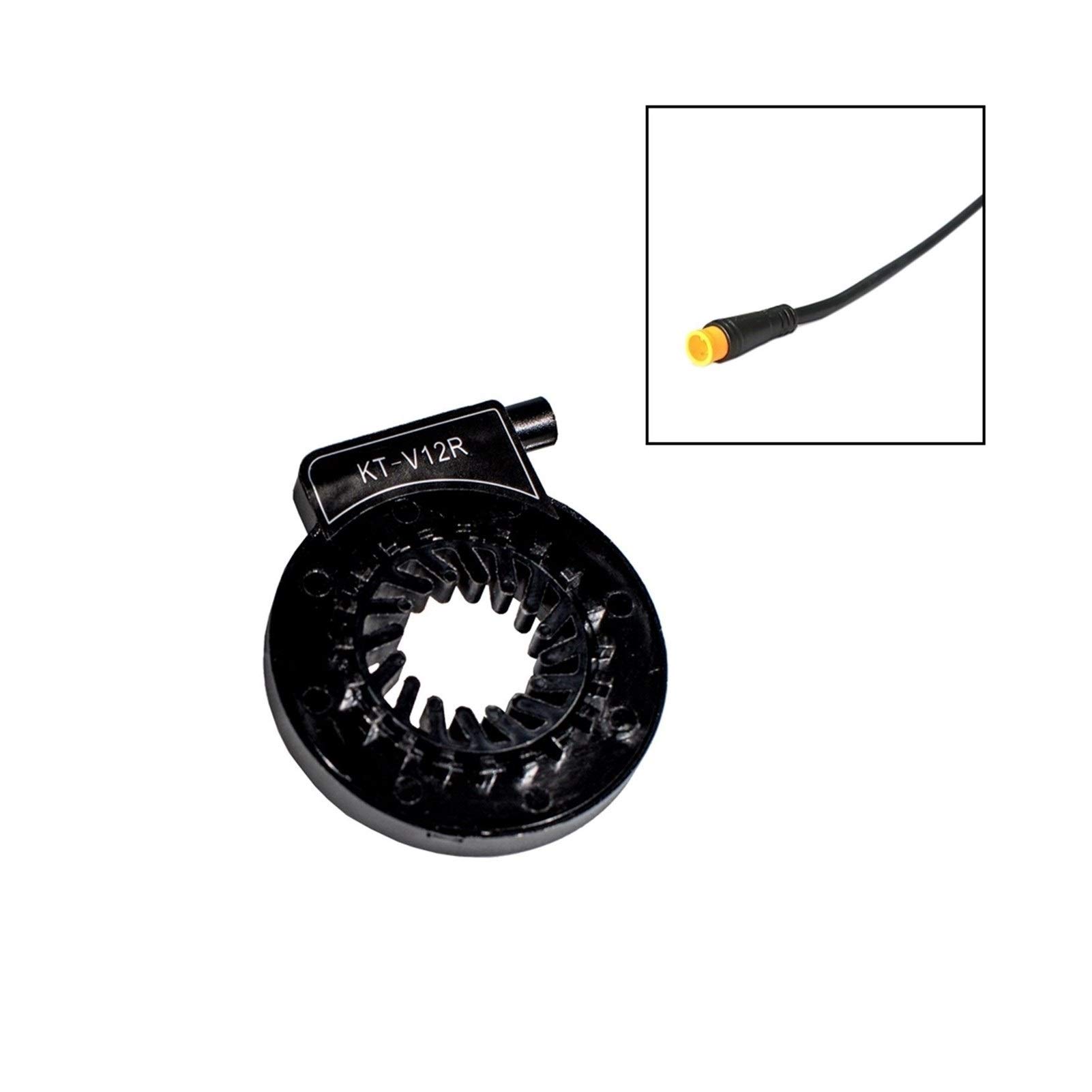 Sensore del pedale della bicicletta elettrica KT-V12L facile montaggio pedale della cadenza della velocà di Hall nero parti del sensore Dual PAS sensori Ebike Assis H7A0  18