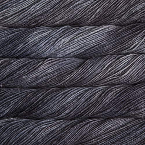 MalabrigoRios Worsted Weight Yarn Dark Grey 100% Superwash Wool 210 Yards 100g
