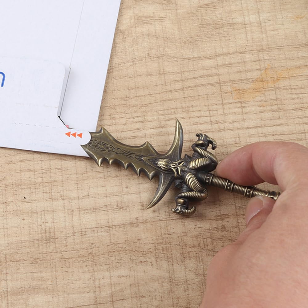 Coupe Papier Ouvre Lettre Tête de Mouton Squelette, Cadeau Décoration