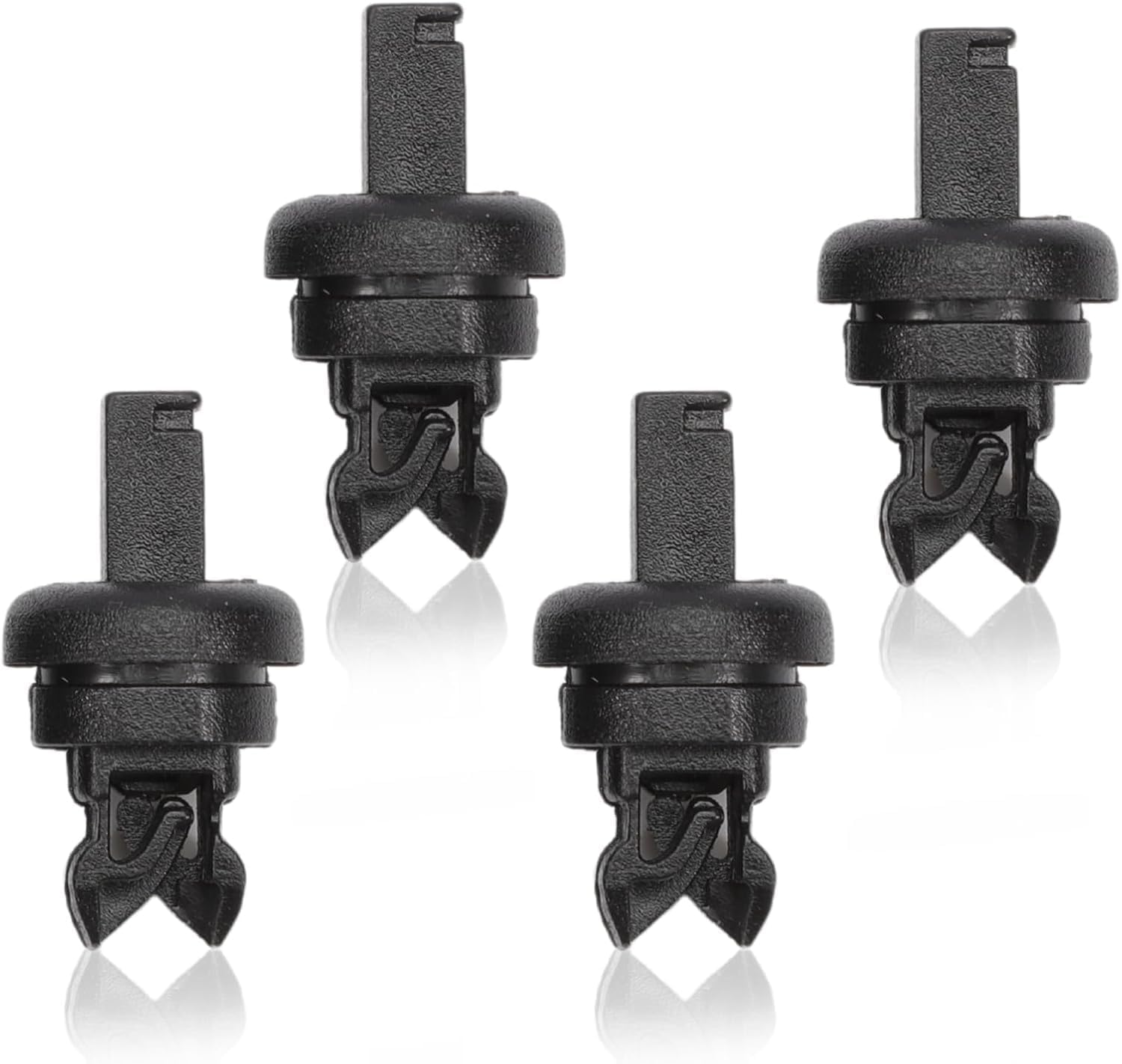 DONOONIS Clips De Fixation Plage Arrière Voiture - 4 Pièces Noir Compatible Renault Clio 5, Mégane, Qashqai, Scenic, Nissan - 7705099001